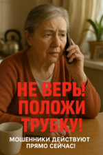 Мошенники снова активизировались. Предупредите близких!.