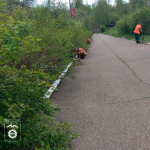 Делимся новым фотоотчетом о проделанной работе по уборке города.