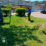 Делимся новым фотоотчетом о проделанной работе по уборке города.
