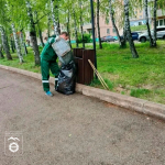 Делимся новым фотоотчетом о проделанной работе по уборке города.